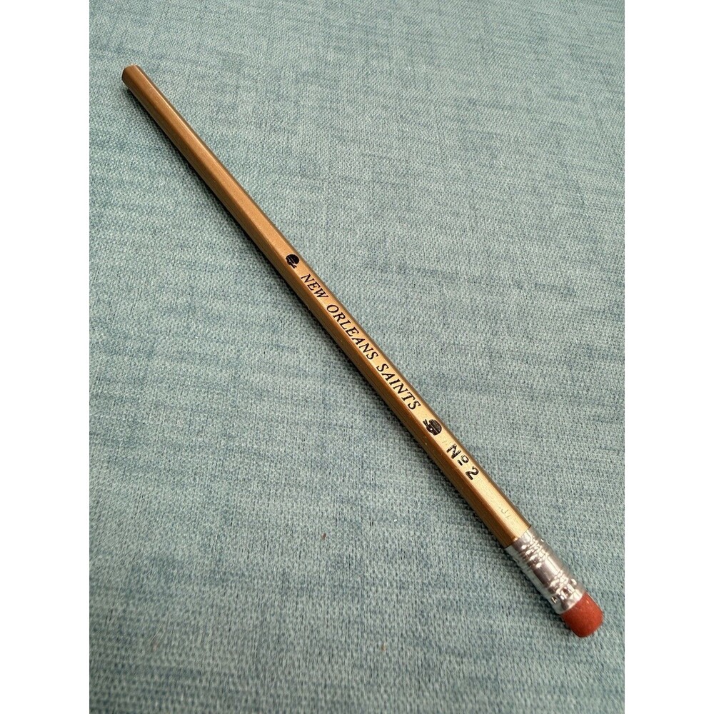 Vintage Not Used - NFL 1970's  New Orleans Saints No. 2 Pencil Rare